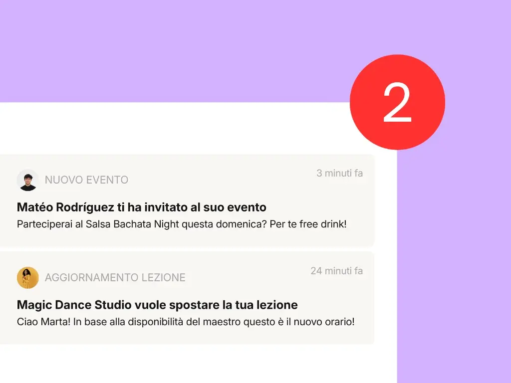 App DAM!: centro notifiche con eventi, novità dalla scuola e promemoria su lezioni e scadenze